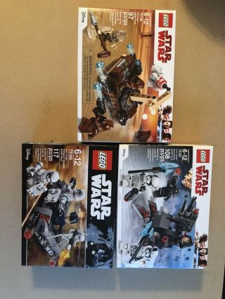 Lego Star Wars Battle Packs (75166) (75197) (75198)