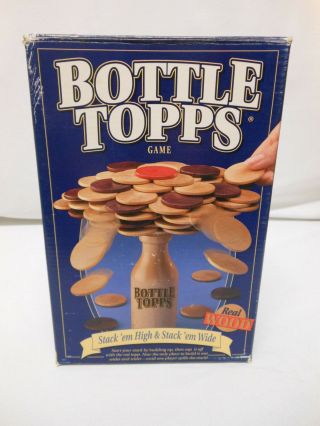 Vintage Wooden Bottle Tops Game By Parker Brothers