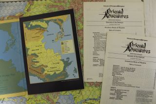 Oa1 Swords Of The Daimyo Oriental Adventures Ad&d 1st Edition 1e - Includes Map