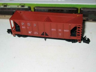 Arnold Rapido N Scale - 0503 - Vintage Bessemer Hopper - Latch Couplers - Exc - V4