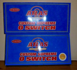 Atlas O Custom Supreme Switches L.  H.  And R.  H O - 36 6075 And 6076