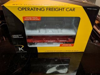 K Line O Scale Operating Car W/coal Boxed