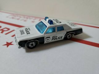 1979 Matchbox Metro Police Traffic Control Plymouth Gran Fury Shape