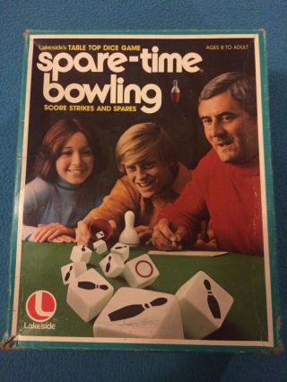 Vintage Spare Time Bowling Game 1977 Lakeside - Vg 100 Complete