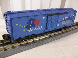 O Gauge - I Love Alaska / The Last Frontier Box Car - Lionel 6 - 29935
