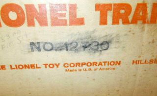 Lionel Postwar Trains 1966 Empty Set Box 12730 Santa Fe Diesel Freight Set L@@K 2