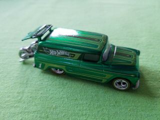 2012 Hot Wheels Mail In Kmart 55 Chevy Panel Green Loose
