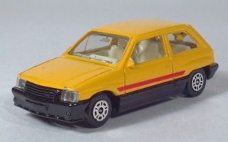 Corgi Juniors Opel Corsa Vauxhall Nova 2.  75 " Yellow Die Cast Scale Model
