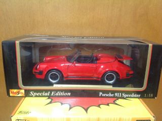 Khs - 1/18 Maisto Die Cast 31802 Porsche 911 Speedster (1989)