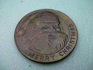 Santa Claus Best & Co Ny Christmas Token Department Store Medal 1930s 1940s Nyc