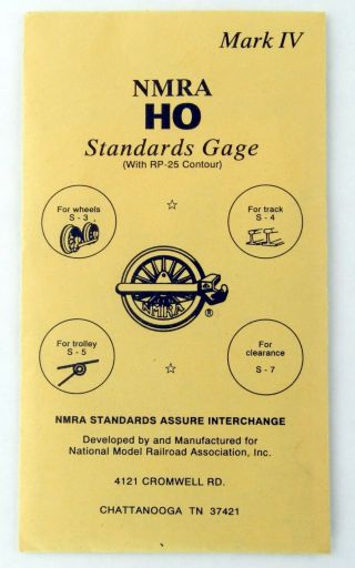 Ho Scale Mark Iv Nmra Standards Gauge W/rp - 25 Contour