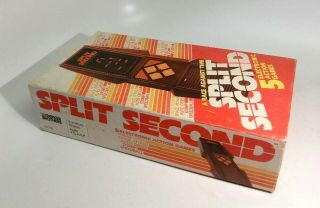 Vintage 1980 Parker Brothers SPLIT SECOND Electronic Game Complete READ 3