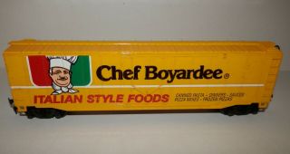 Bachmann Ho Scale Chef Boyardee Plug Door Box Car