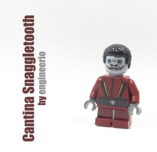 Custom Snaggletooth Red Star Wars Minifigures On Lego Bricks Cantina