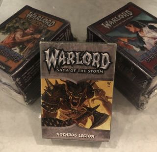 Warlord Saga Of The Storm Ccg Time Capsule - 3 Decks And 20 Boosters