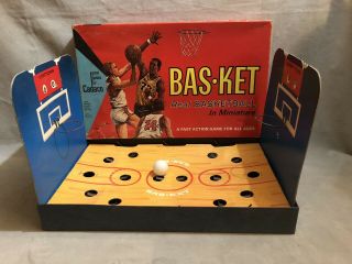1964 Bas - Ket Real Basketball Game By Cadaco Complete And