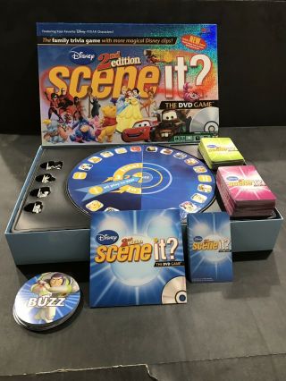 Disney 2nd Edition Scene It The Dvd Board Game 100 Complete &