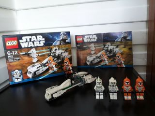 Lego Star Wars Clone Trooper Battle Pack (7913) W/ Instructions & Minifigs