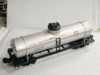 G Scale Model Trains Union Pacific Tanker Tank Car Up 41308 Oil Car Silver 2