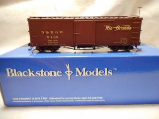 Blackstone Hon3 Scale D&rgw Economy Door Box Car 3109