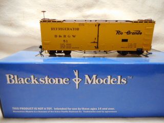 Blackstone Hon3 Scale D&rgw 30 Ft.  Refrigerator Car No.  51