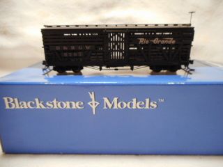 Blackstone Hon3 Scale D&rgw 30 Ft.  Stock Car,  Weathered 5793