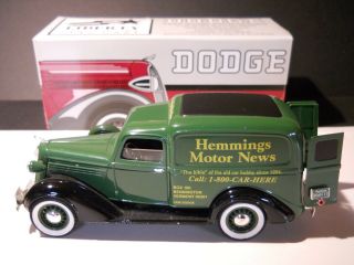 Liberty Classics - 1/28 Scale - 1936 Dodge Panel Bank " Hemmings " Limited - Vhtf