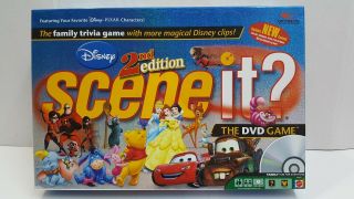 Disney Pixar Scene It 2nd Edition Dvd Board Game Kids Family Trivia