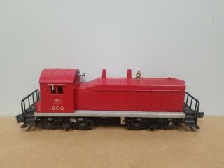 Lionel 027 Mkt 600 Red Diesel Switcher M.  K.  T Rare Red See Pictures