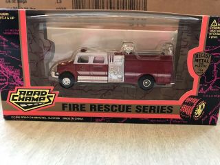 Road Champs Fire Rescue Series 1/64 Scale Boston Fire Engine