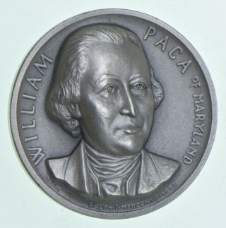 High Relief William Paca Medallic Arts.  999 Silver Round Medal 25 Grams 333