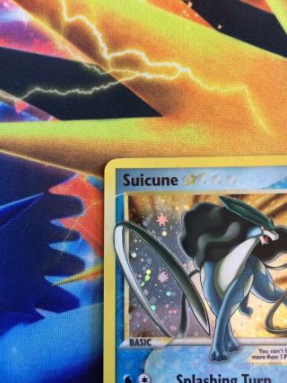 Pokemon Suicune Gold Star EX Unseen Forces 115/115 3