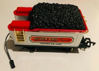 Vintage 1986 Bright Silver Rail Express G Scale Coal Train Power Control