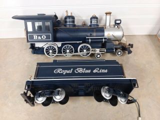 Bachmann G Scale B&o Royal Blue Line 4 - 6 - 0 Steam Engine