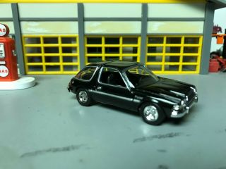 1/64 Motormax 1978 Amc Pacer/black On Black/6 Automatic/rubber Tires/alloys
