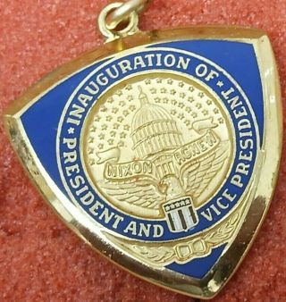 1973 Nixon Agnew Inaugural Ball Charm Or Medal