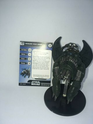 Star Wars Miniatures Basilisk War Droid Mandalorian W/ Card Mini Rpg Assault