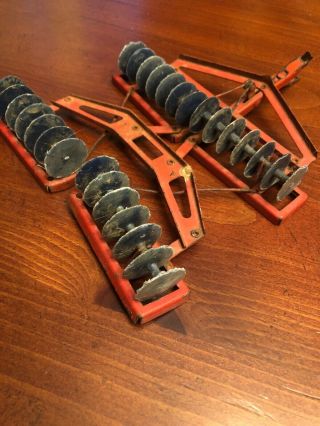 TRU - SCALE 1950 ' s Disk Harrow Adjustable Two Gang Tractor farm toy 3