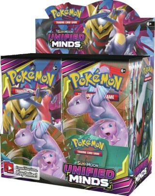 pokemon unified minds booster box Collectible Trading Card Game Tcg 2