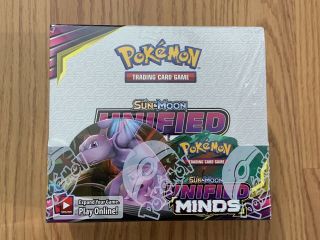 pokemon unified minds booster box Collectible Trading Card Game Tcg 3