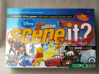 Disney Scene It 2nd Edition DVD Game Mattel 2007 Pixar 100 Complete 3