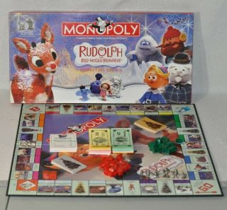 2006 Rudolph The Red Nosed Reindeer Monopoly Game Collector 