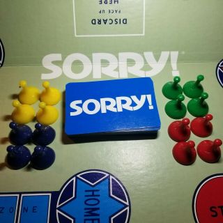 Vintage SORRY Board Game 1972 Parker Brothers 100 Complete 3