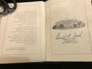 Official Bicentennial Day Sterling Silver Medal Signatures of Congress & Ford 2