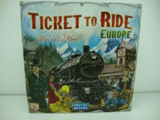 Ticket To Ride Europe - Days Of Wonder Strategy Board Game - Complete