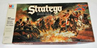 Stratego Game Of Battlefield Strategy - Mb - 100 Complete - 1986 - Very Good Cond