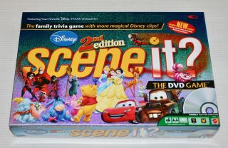 Disney 2nd Second Edition Scene It The Dvd Board Game 100 Complete