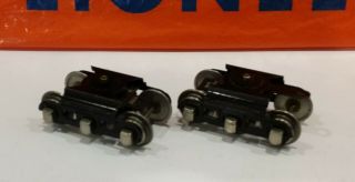 2 Lionel 6 Wheel Trucks,  For 2426w Or Madison Cars,  & Ready To Use