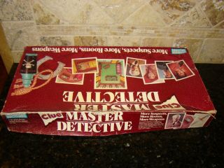 Vintage 1988 CLUE Master Detective Board Game Parker Brothers 100 Complete 3