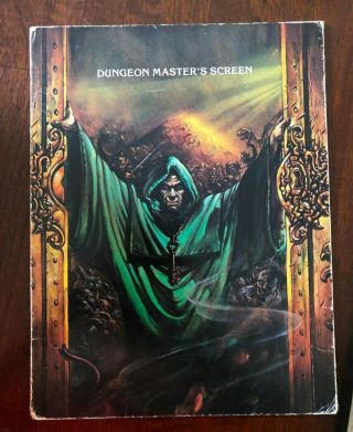 Advanced Dungeons & Dragons 1st Edition Dm Screen And Players Screen